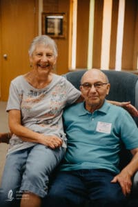 happy couple at respite care
